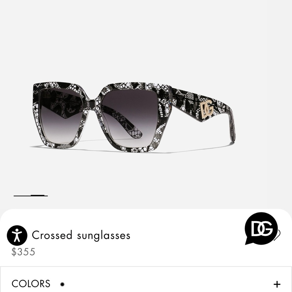New in Box Dolce & Gabbana Current Season 2024 Oversized Sunglasses (NIB) - Picture 7 of 10